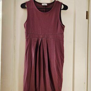 La Clef medium maternity purple dress